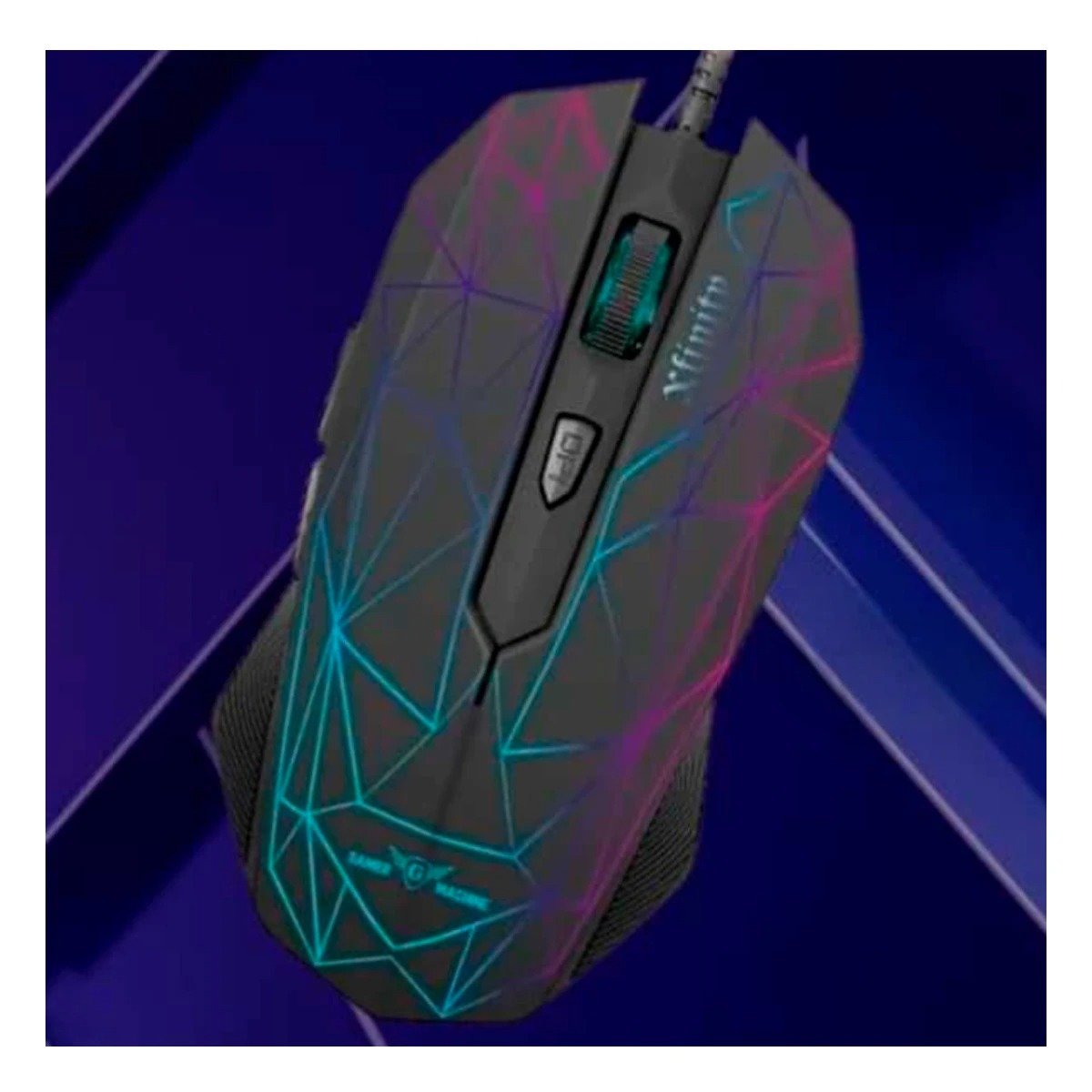 MOUSE RYBIU ERGONÓMICO MIC M809 COLOR NEGRO + PAPEL REGALO - 1