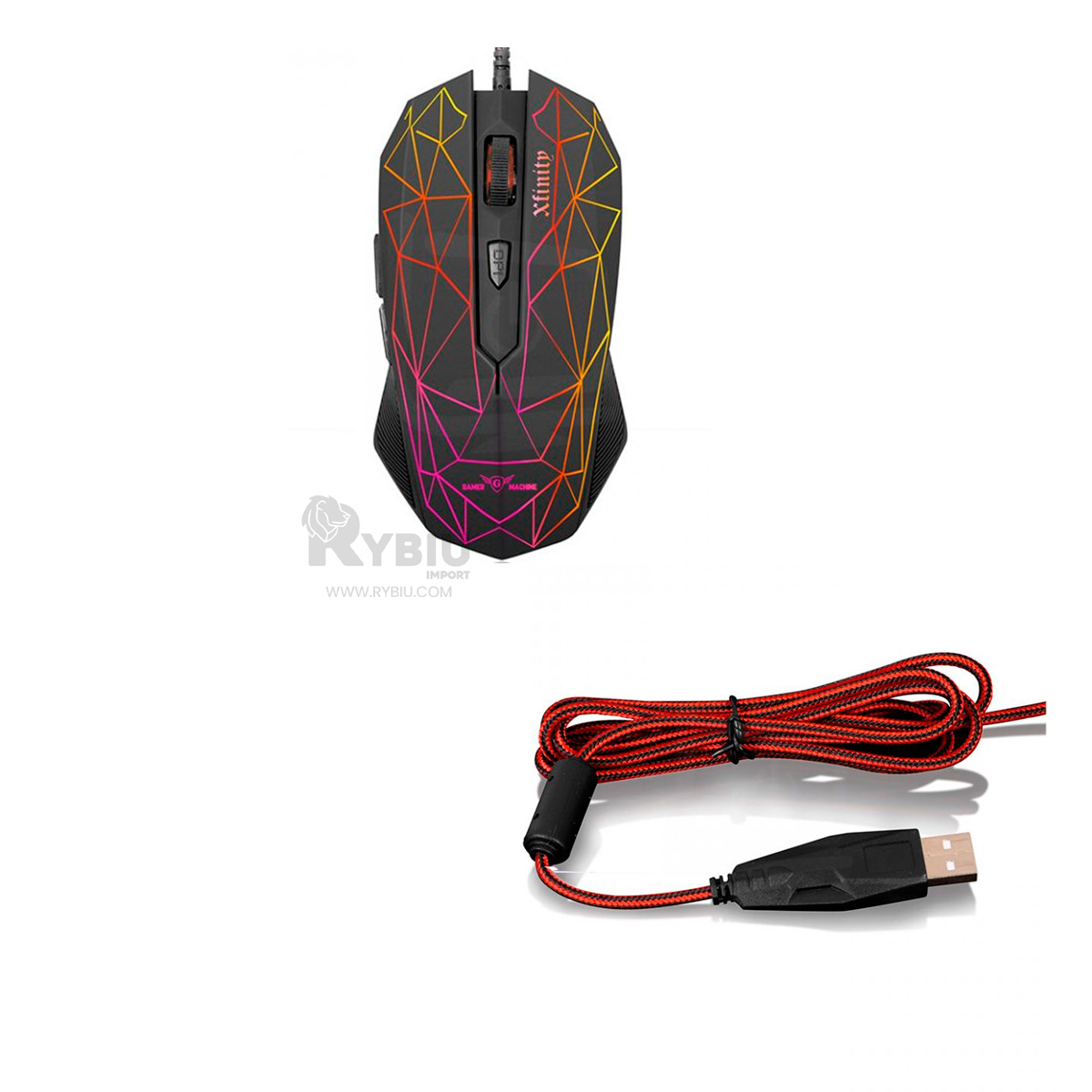 MOUSE RYBIU ÓPTICO AVANZADO MIC M809 EN NEGRO + REGALO AGENDITA - 2