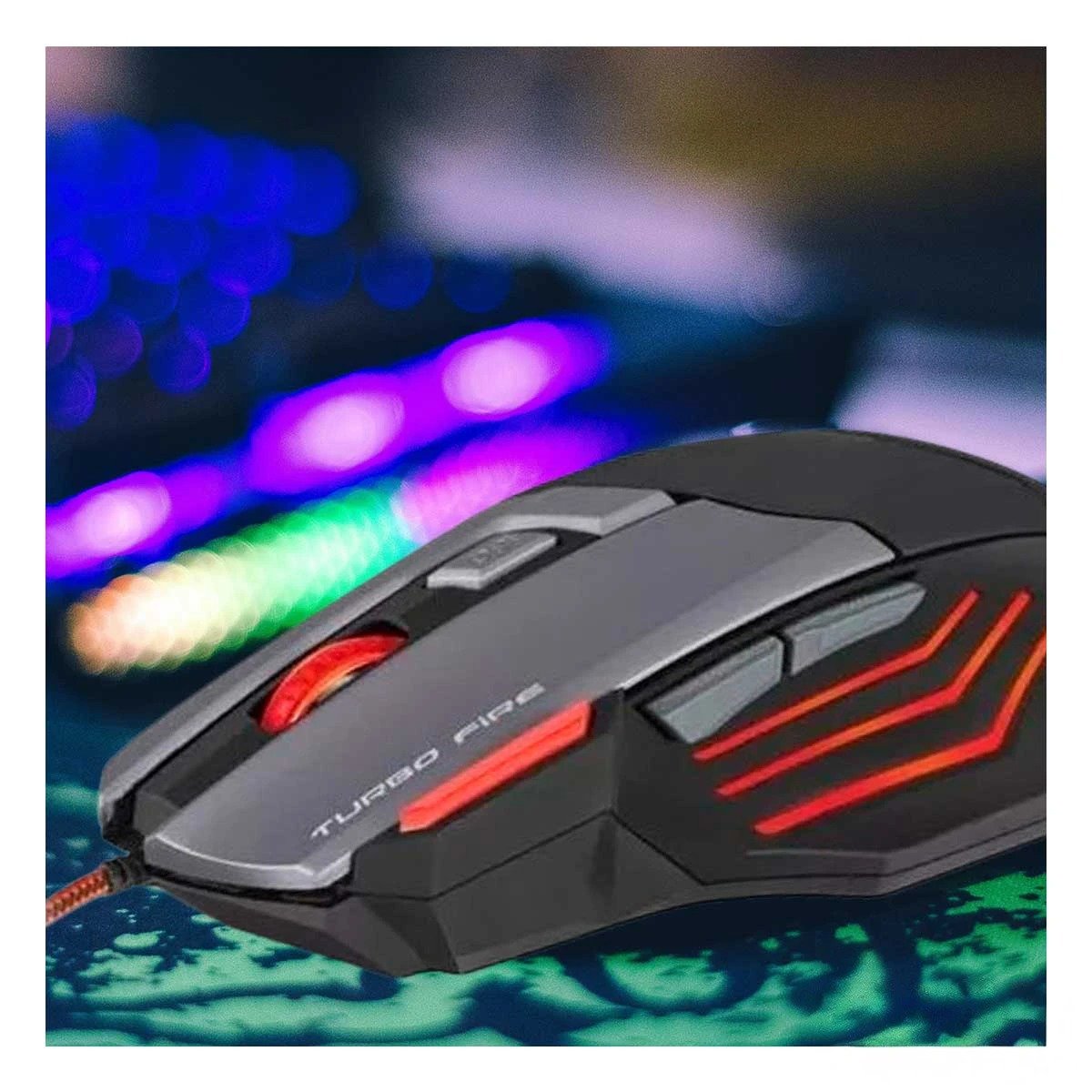 MOUSE INALÁMBRICO RYBIU ERGONÓMICO CON CONEXIÓN USB NEGRO + PAPEL REGALO MIC M811 - 2