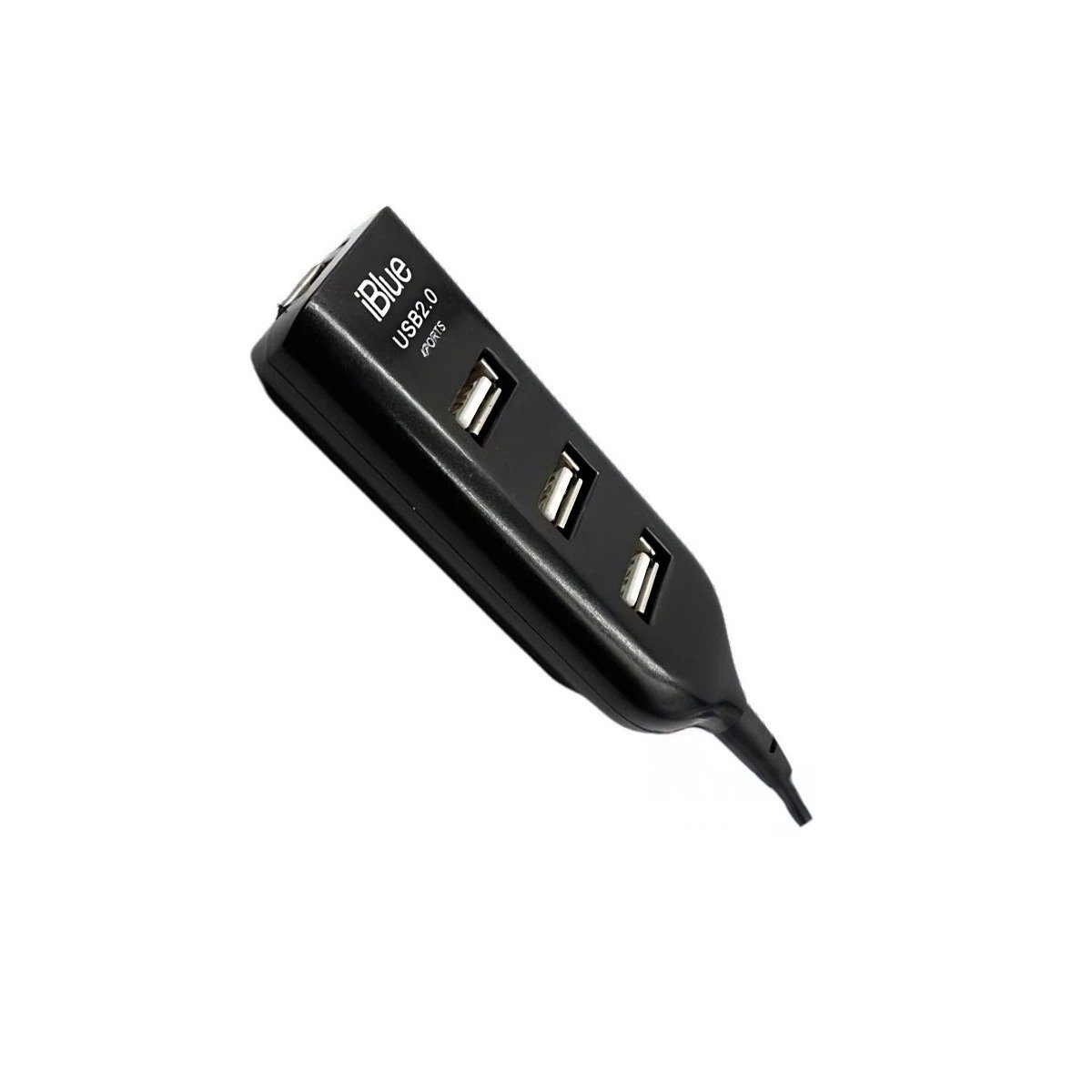 HUB 4 PUERTOS RYBIU MODERNO DE USB 2.0 NEGRO + PAPEL DE REGALO - 1