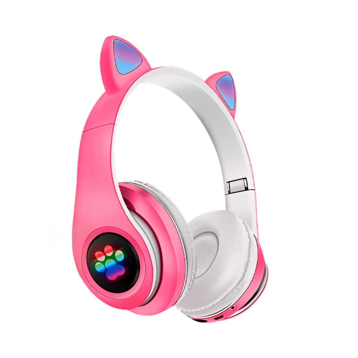 AUDÍFONOS RYBIU TE31551 GATO TONO FUCSIA + PAPEL REGALO - 1