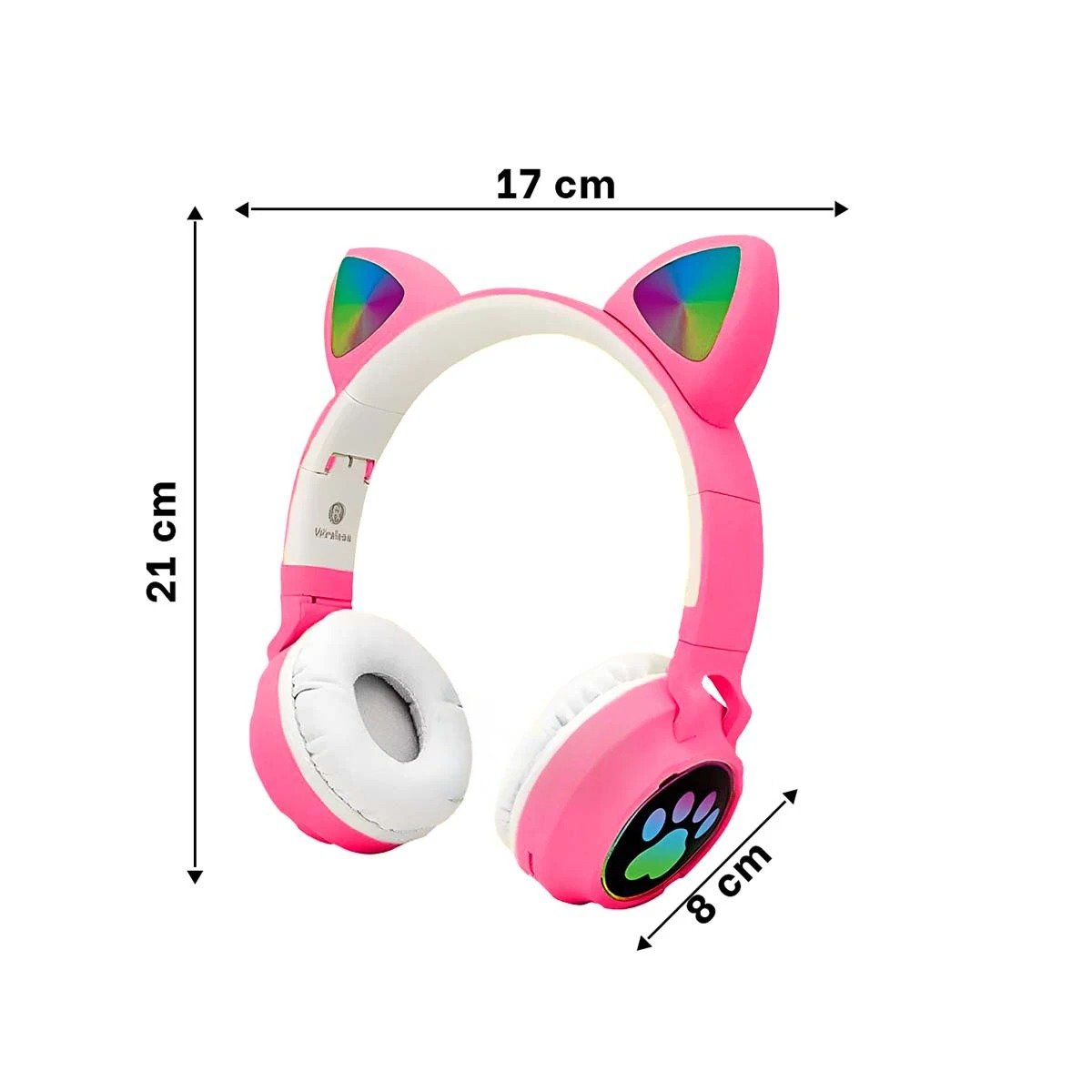 AUDÍFONOS RYBIU TE31551 GATO TONO FUCSIA + PAPEL REGALO - 4