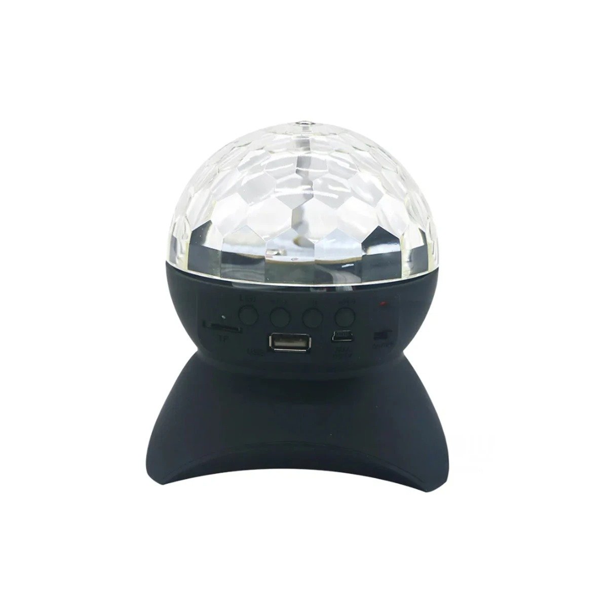 BOCINA PROYECTOR BLUETOOTH RYBIU TE30276 REFLECTOR LUMINOSO PRACTICO TONO NEGRO + PAPEL REGALO - 1