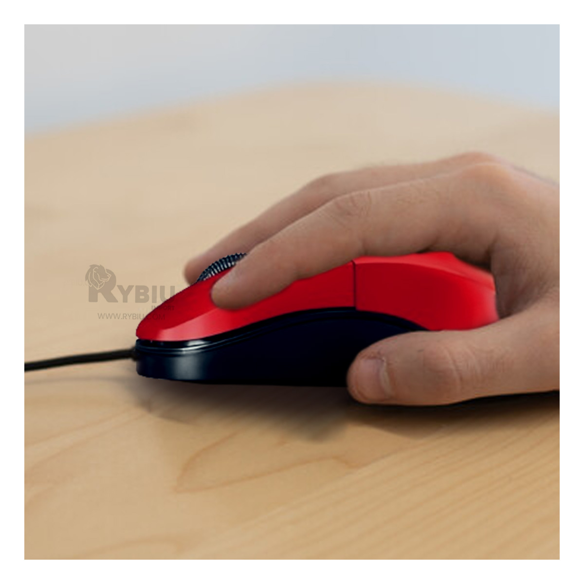 MOUSE RYBIU MINIMALISTA Y PRÁCTICO STORM X ROJO + REGALO AGENDITA TE31590 - 1