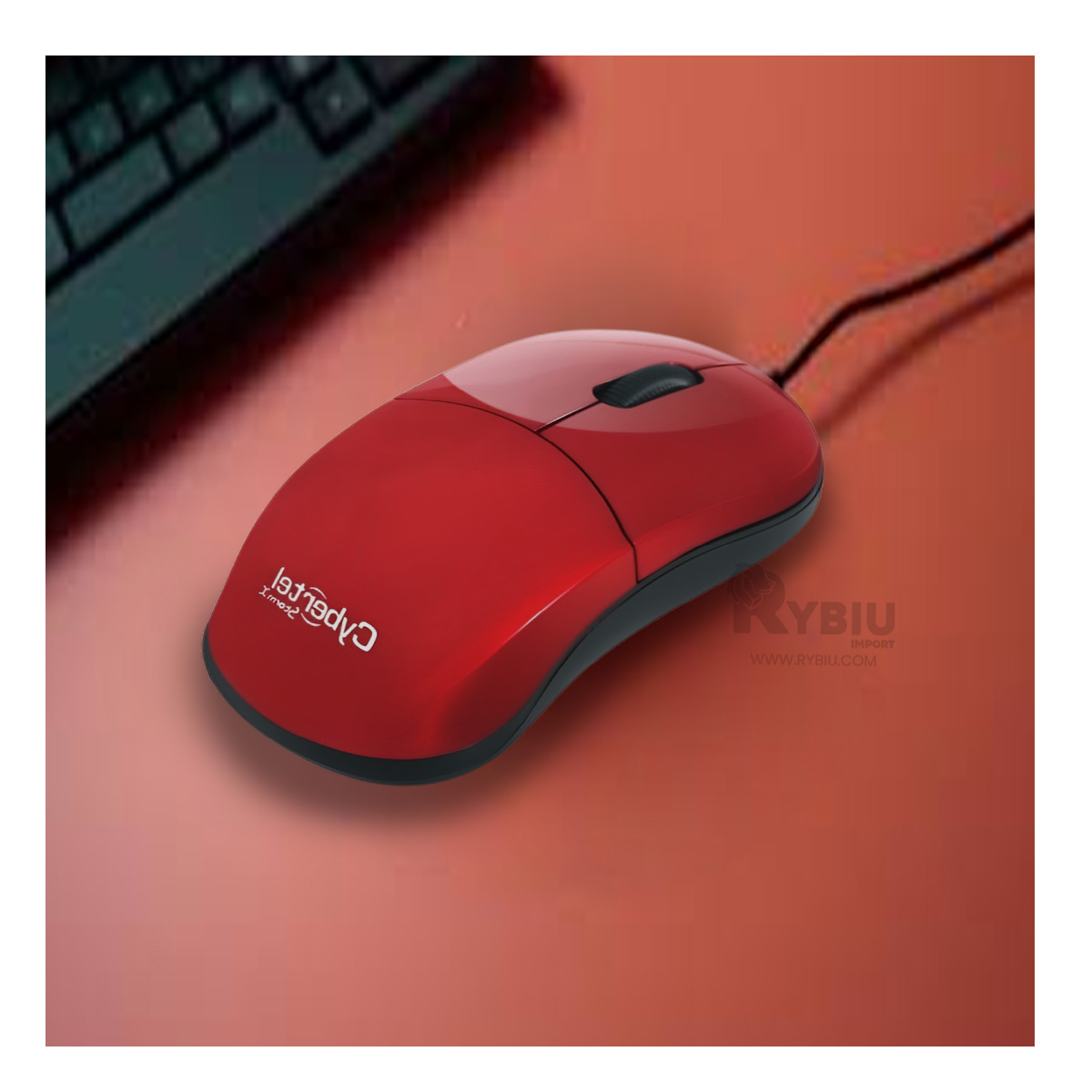 MOUSE RYBIU MINIMALISTA Y PRÁCTICO STORM X ROJO + REGALO AGENDITA TE31590 - 2