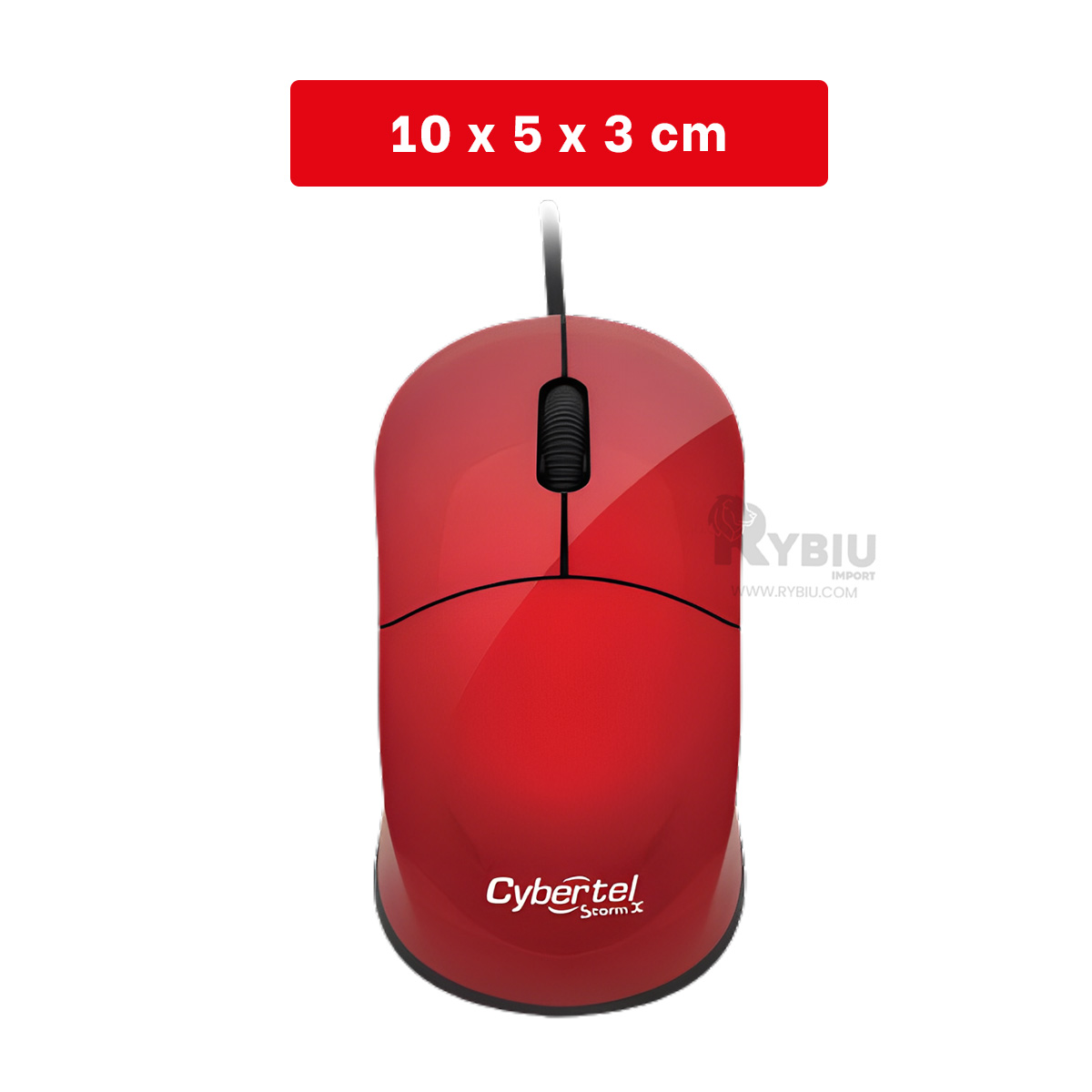 MOUSE RYBIU MINIMALISTA Y PRÁCTICO STORM X ROJO + REGALO AGENDITA TE31590 - 5