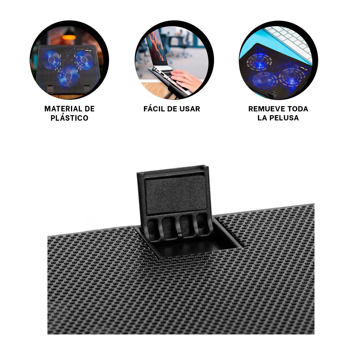 COOLER RYBIU LAPTOP CON 3 VENTILADORES ICEBERG A13 - 3