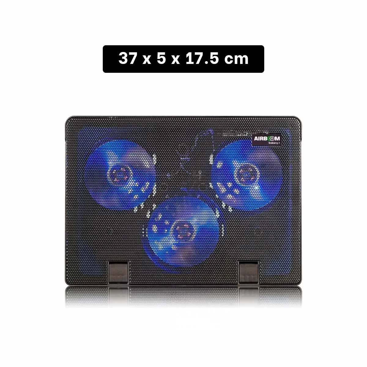 COOLER RYBIU LAPTOP CON 3 VENTILADORES ICEBERG A13 - 4