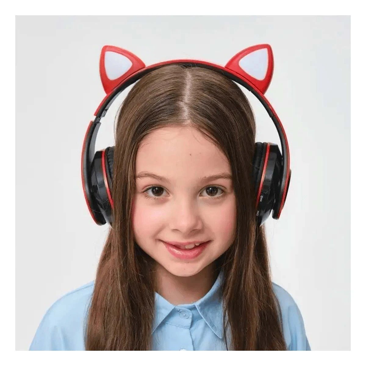 OREJERA RYBIU TE31555 KAWAI CON OREJITAS EN TONO ROJO + POST-IT ADHESIVOS - 2