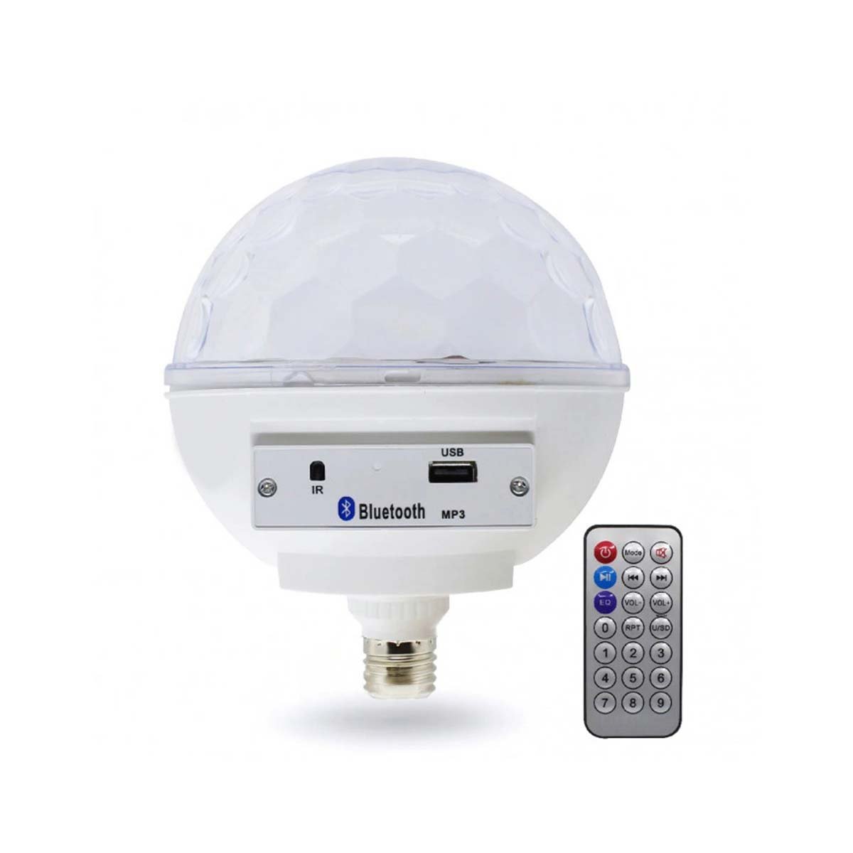 FOCO BLUETOOTH RYBIU TE29441 EFICIENTE MODERNO COLOR BLANCO + REGALO STICKERS - 3