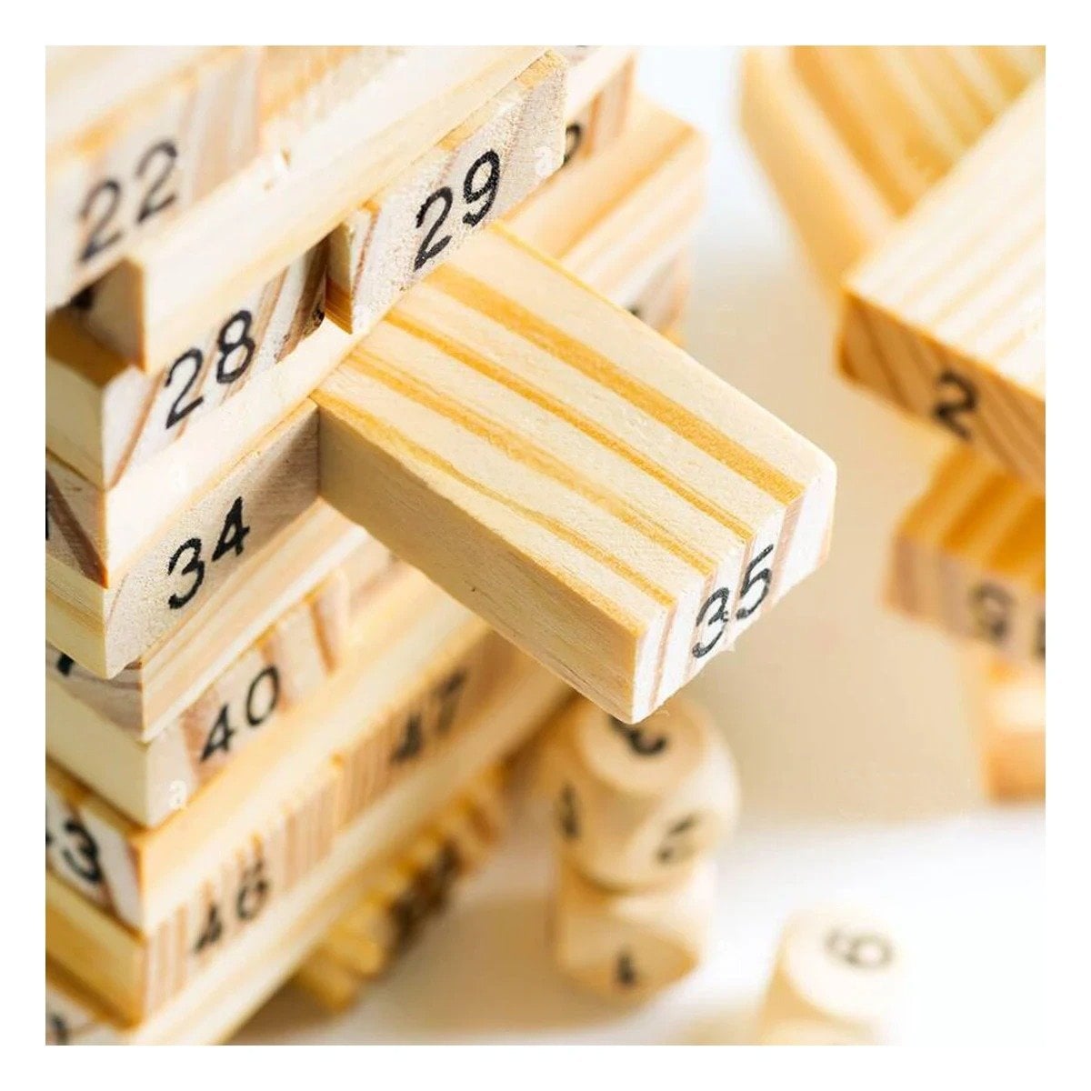 BLOQUES DE MADERA PARA JUEGOS DE EQUILIBRIO Y DIVERSION EN CASA Y+POST IT - 2