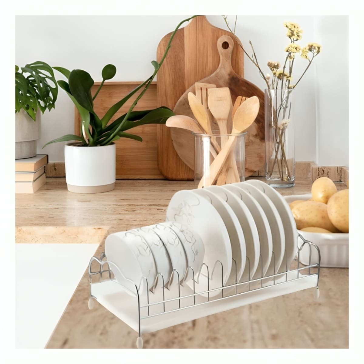 REPISA RYBIU CO29879 ACERO INOXIDABLE PLATEADO MULTIFUNCIONAL COCINA + POST-IT ADHESIVOS - 3