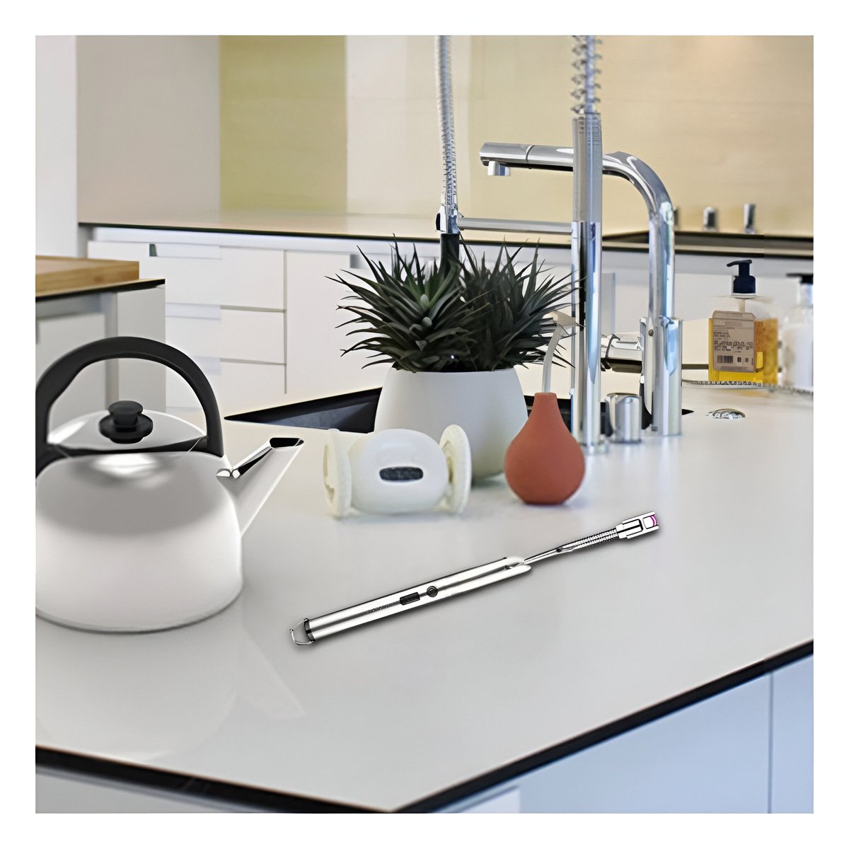 ENCENDEDOR RYBIU DISPOSITIVO COCINA + POST-IT ADHESIVOS CO30503 PLATA - 2