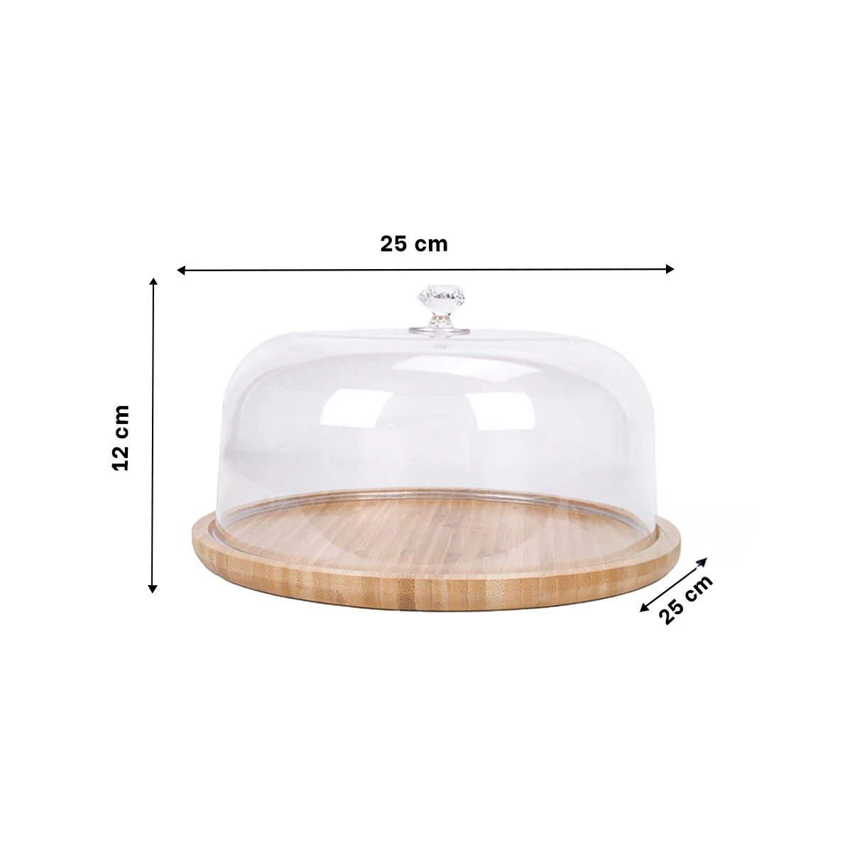 BANDEJA ALMACENERA RYBIU CO32299 TRANSPARENTE 25CM + POST-IT ADHESIVOS - 4