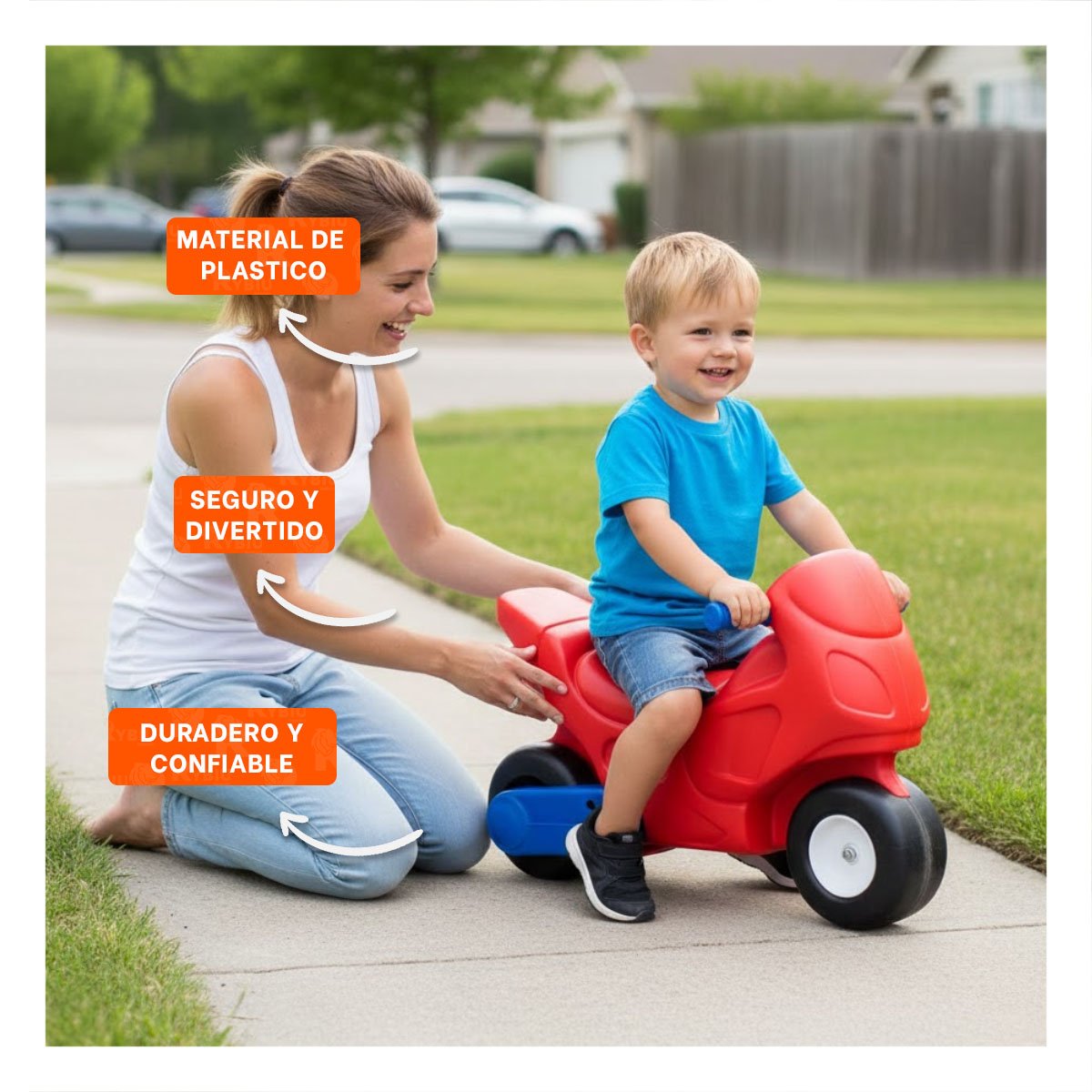 ESTANCIA DE RECREO 42CMX26CMX40CM CON MOTO INFANTIL PARA UN ESPACIO MUY LINDO Y+POST IT - 2