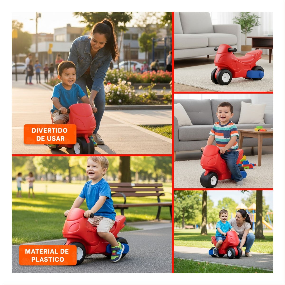ESTANCIA DE RECREO 42CMX26CMX40CM CON MOTO INFANTIL PARA UN ESPACIO MUY LINDO Y+POST IT - 5