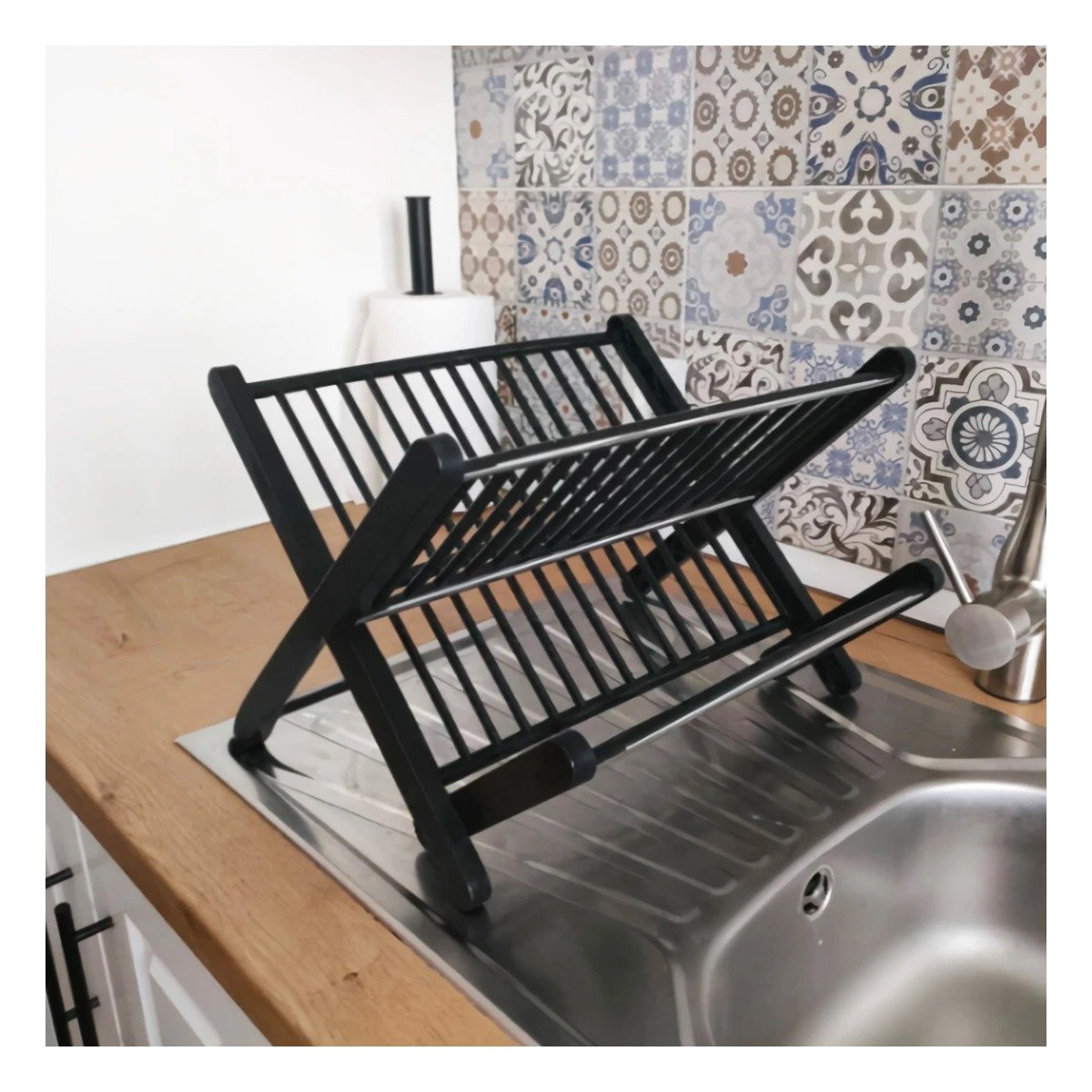 RACK RYBIU CO32529 NEGRO ESCURRIDOR DISHES + REGALO STICKERS - 5