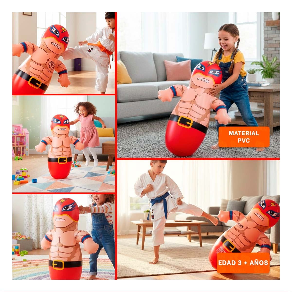 INFLABLE DE COLECCION DEPORTES PARA UN AMBIENTE DE ACCION EN CASA Y+POST IT - 1