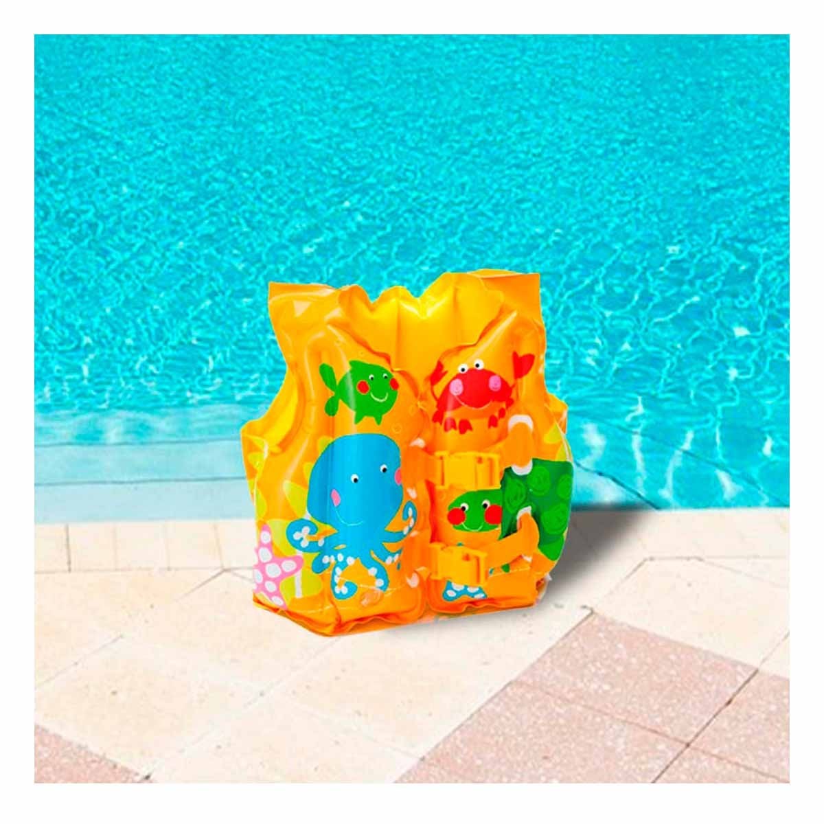CHALECO INFANTIL FLOTADOR CON DISENO TROPICAL PARA PISCINA Y RELAJO Y+POST IT - 3