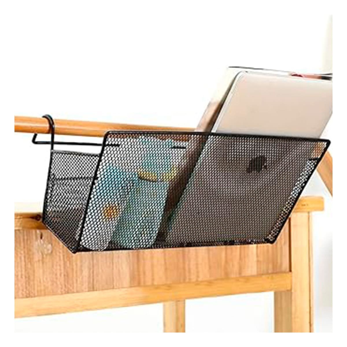 CESTO RYBIU L-09521 METAL NEGRO PUERTA LIBROS + POST-IT ADHESIVOS - 3