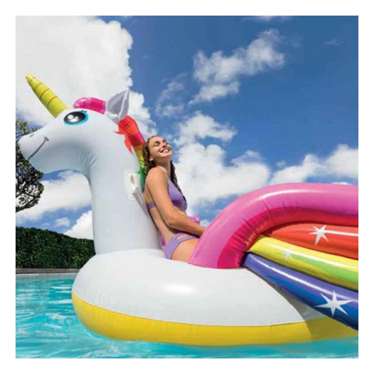 FLOTADOR DE GRAN TAMANO CON FORMA DE UNICORNIO PARA DIVERSION Y+POST IT - 3