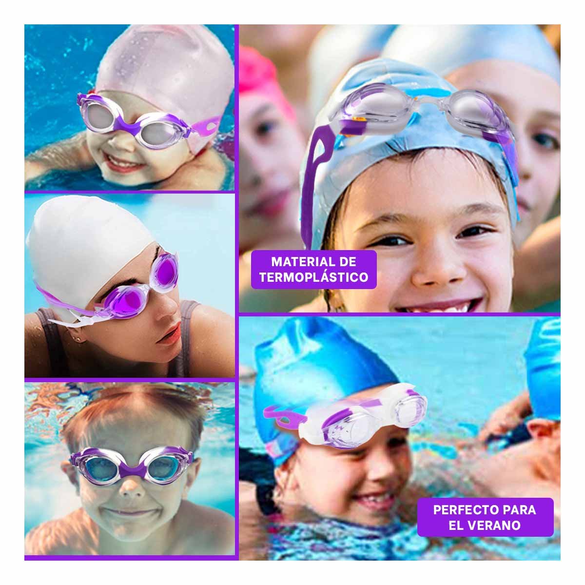 VISOR RYBIU MG-460C MORADO MULTICOLOR PROFUNDO LINDO LARGO + POST-IT ADHESIVOS - 5