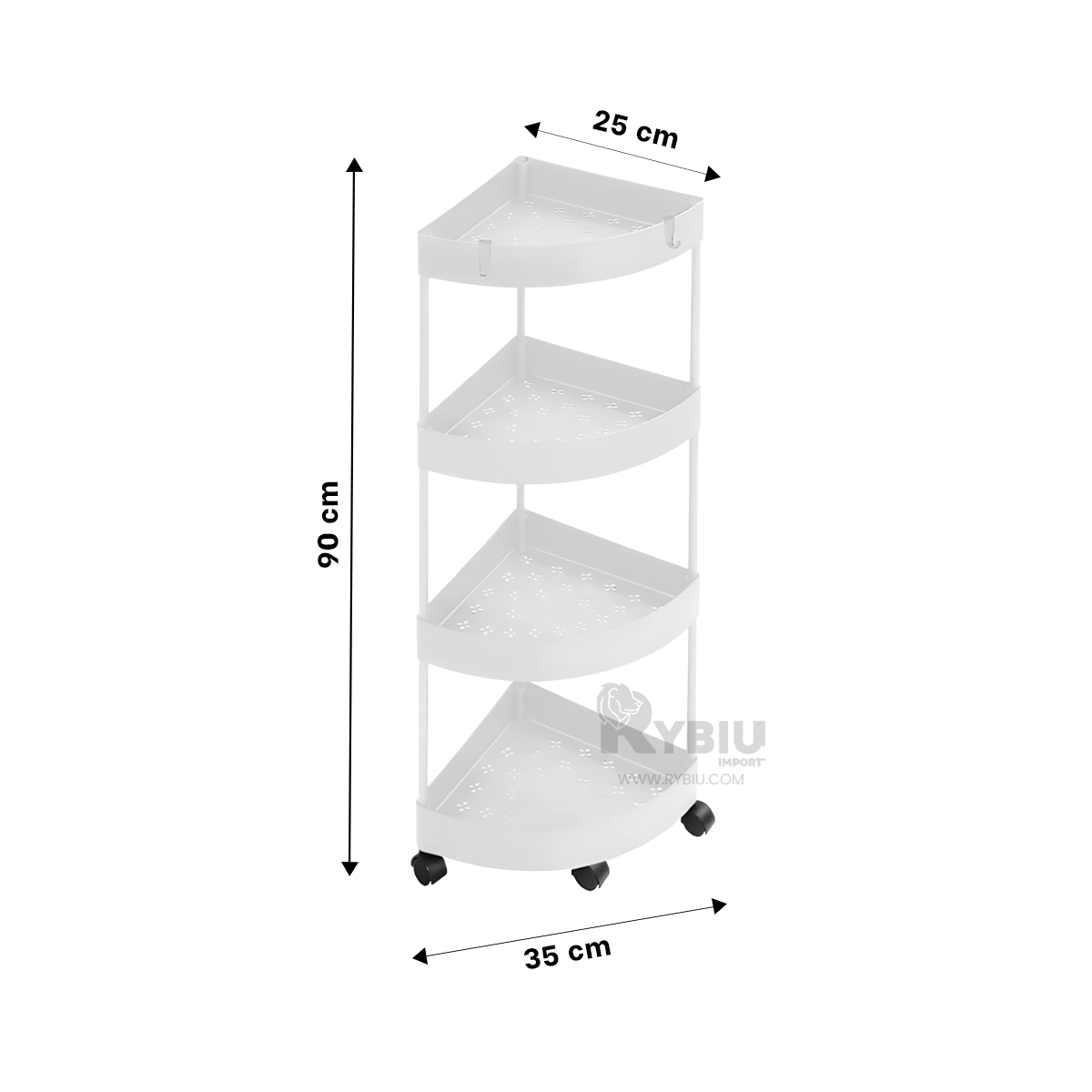 CARRETILLA RYBIU HO29681 BLANCO MODERNA + REGALO AGENDITA - 5