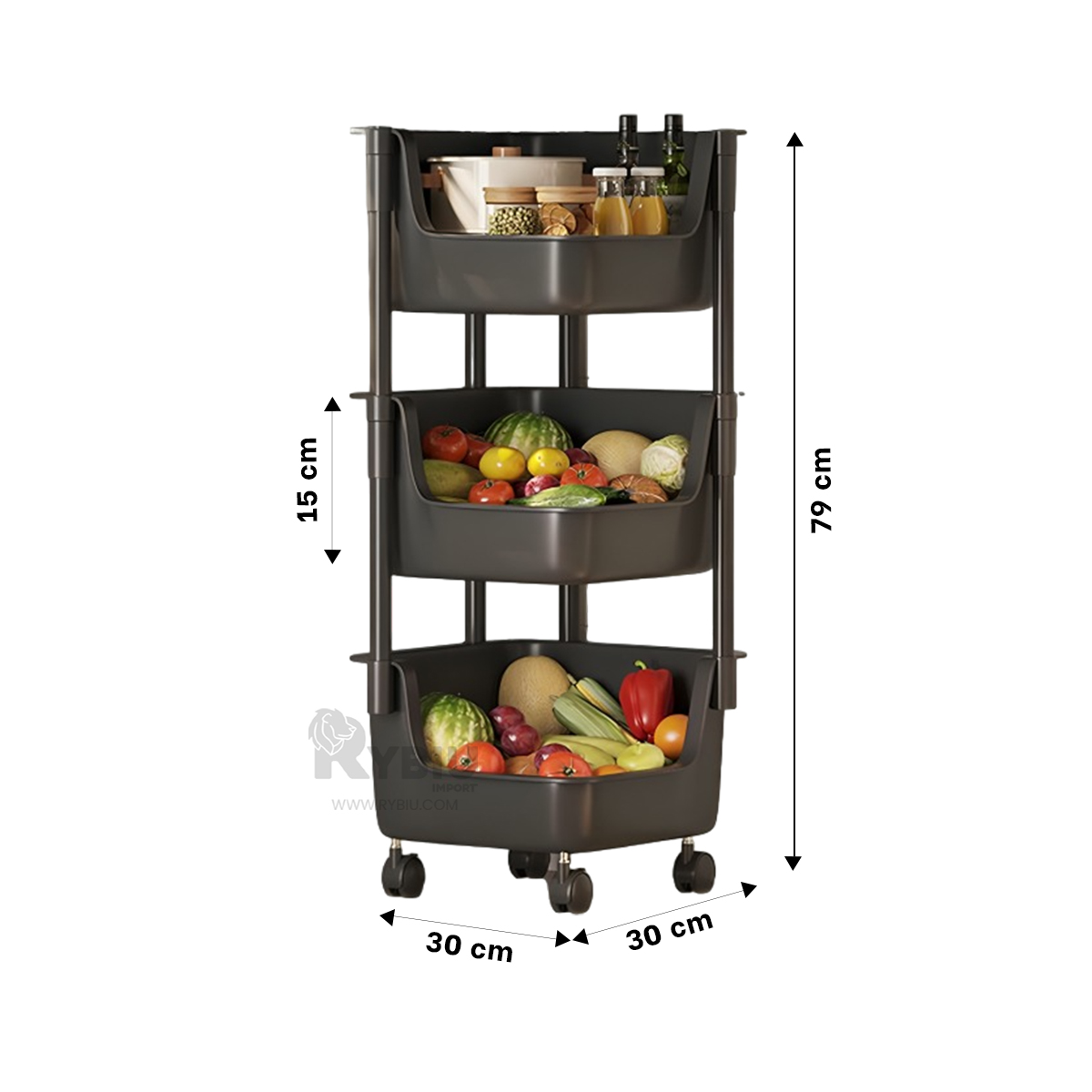 ORGANIZADOR RYBIU HO29685 NEGRO FACIL MOVER Y MODERNO + REGALO AGENDITA - 5
