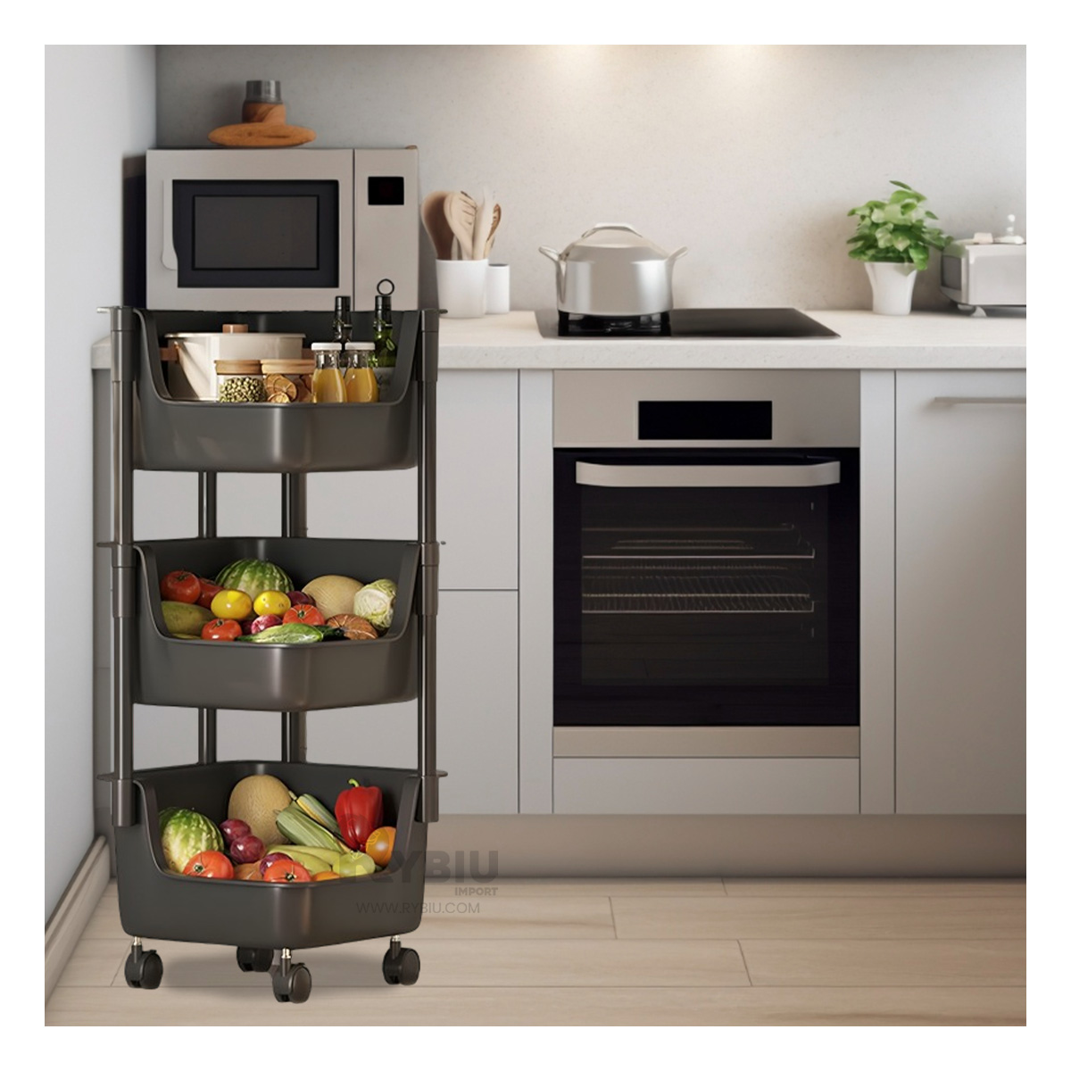 ORGANIZADOR RYBIU HO29685 NEGRO CON RUEDAS MODERNO + GIFT MINIAGENDA - 2