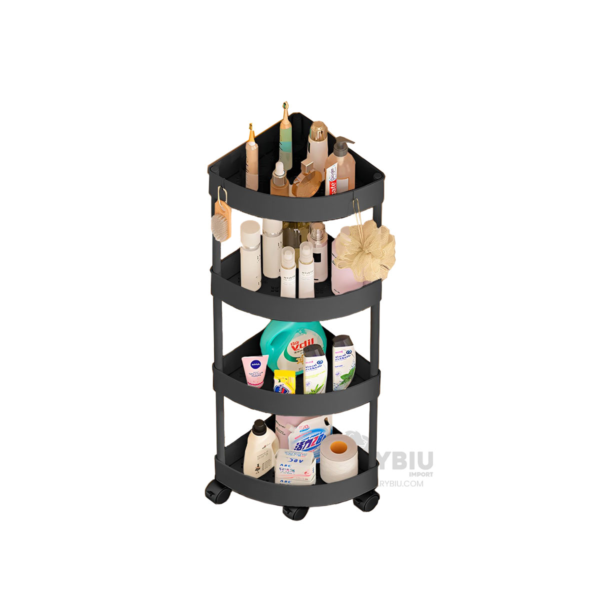 CARRETILLA RYBIU HO29680 NEGRO ELEGANTE PLASTICO + ENVOLTORIO REGALO - 4