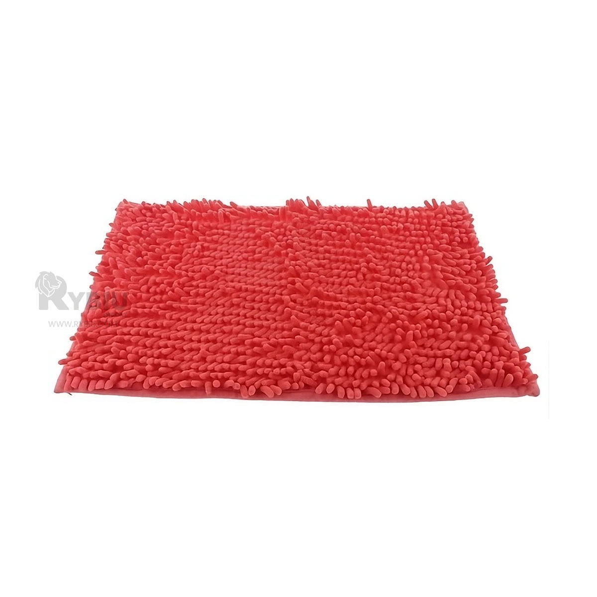 MOQUETA RYBIU HO29298 60 X 40 CM MODERNA UTIL PARA SALA EN ROJO + REGALO LIGAS PARA PEINAR - 2