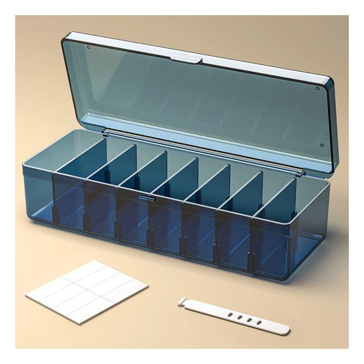 CESTA ORGANIZADORA VERSATIL RESISTENTE 16.5X10X7.5CM PARA USO AZUL Y+LIGAS REGALO - 2