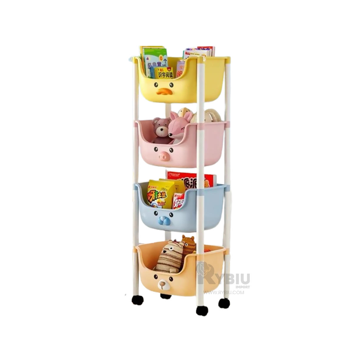 ORGANIZADOR RYBIU HO29674 MULTICOLOR SIMPLE 4 NIVELES + PAPEL REGALO - 4