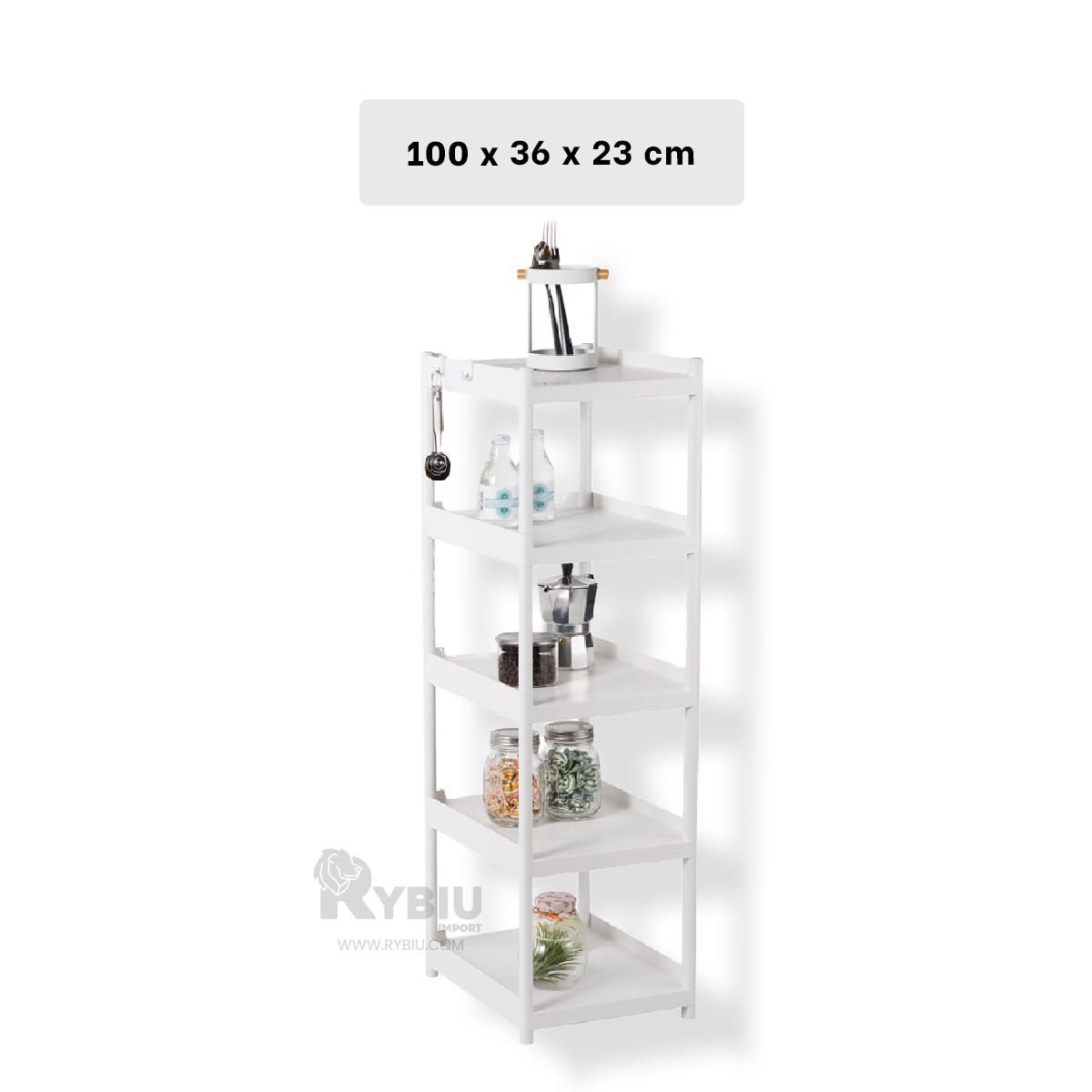 ORGANIZADOR RYBIU HO29697 BLANCO UTIL + REGALO LIGAS PEINAR - 5
