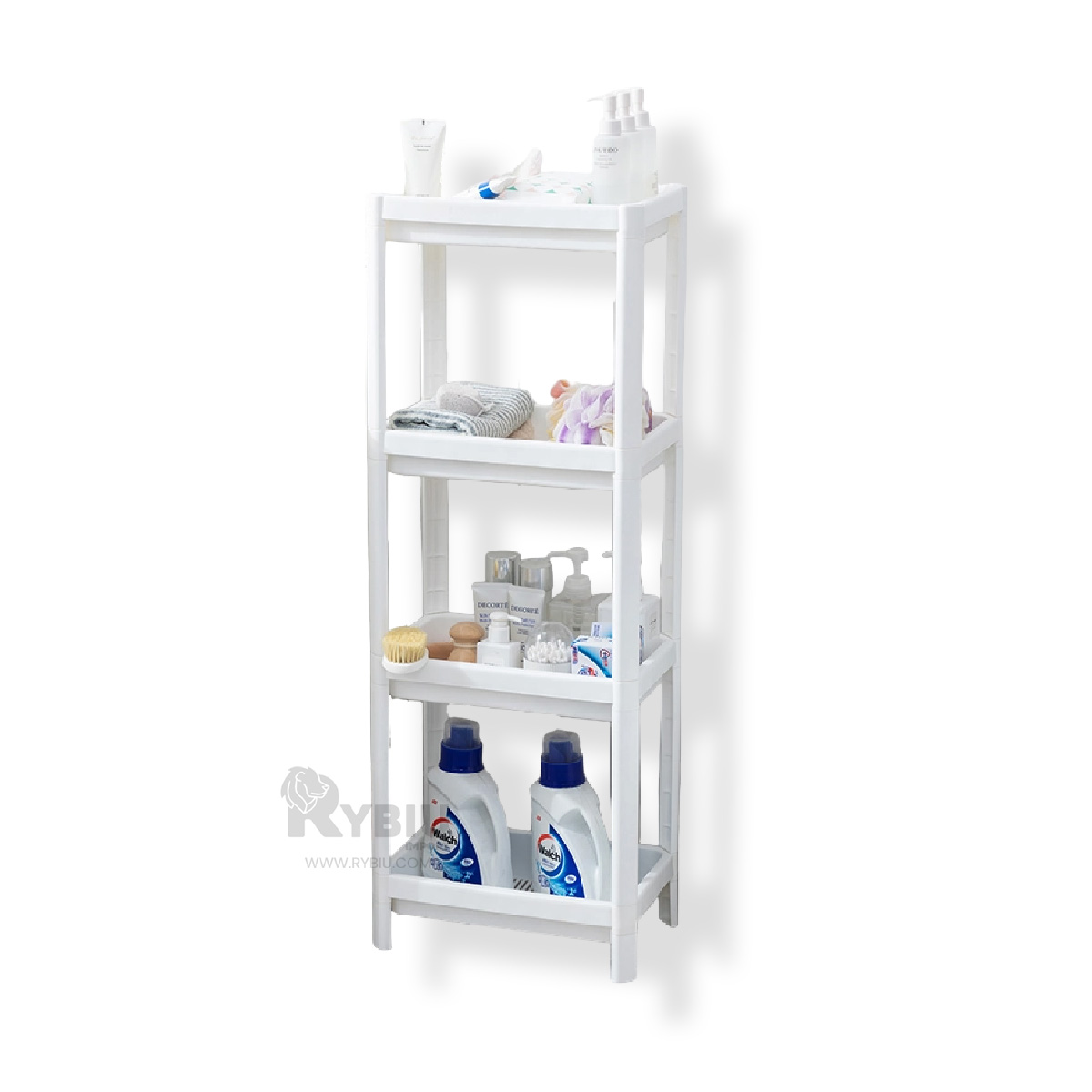 ORGANIZADOR RYBIU HO29697 BLANCO MODERNO CON RUEDAS + BANDERITAS ADHESIVAS - 2