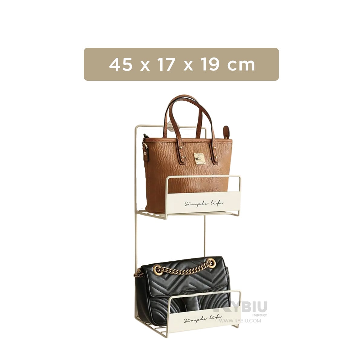 SOPORTE DE CARTERAS EN BLANCO Y+REGALO LIGAS PARA PEINAR - 5