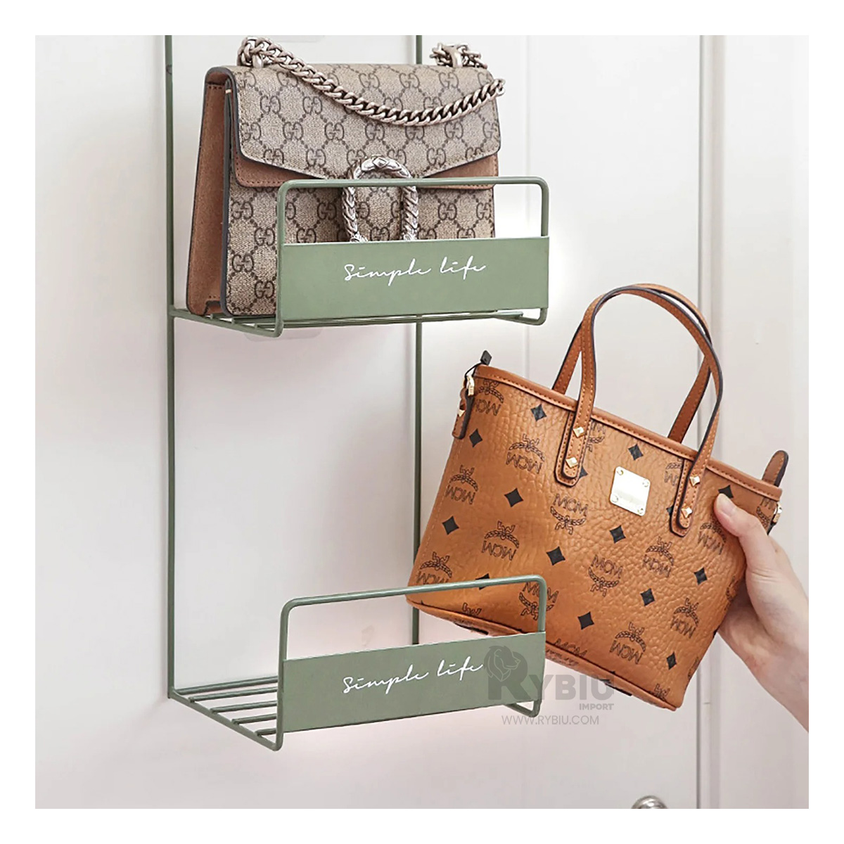 ESTANTE PARA MALETINES EN VERDE Y+REGALO AGENDITA - 2