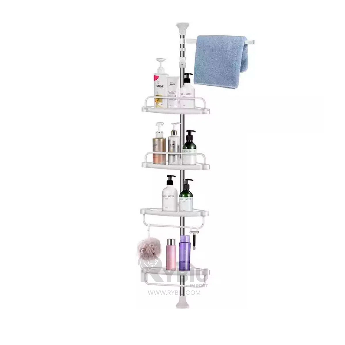 SOPORTE DURADERO EN BLANCO Y+REGALO LIGAS PARA PEINAR - 4