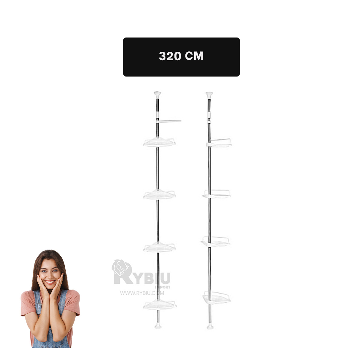 SOPORTE DURADERO EN BLANCO Y+REGALO LIGAS PARA PEINAR - 5