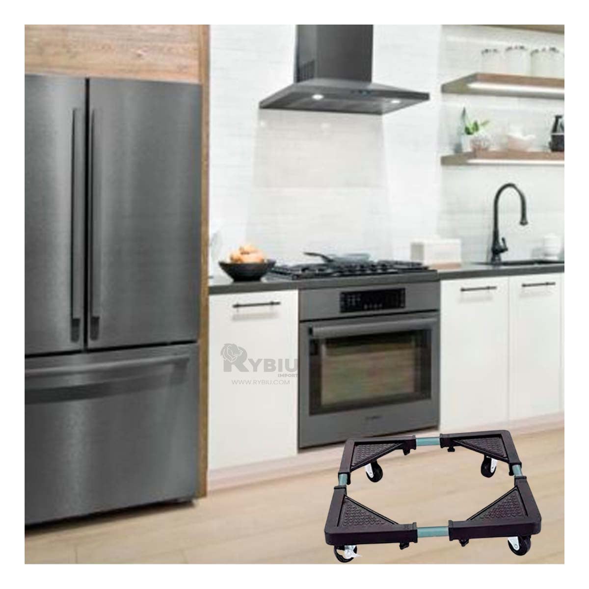 SOPORTE RYBIU HO30724 PREMIUM HOGAR NEGRO + GIFT MINIAGENDA - 2