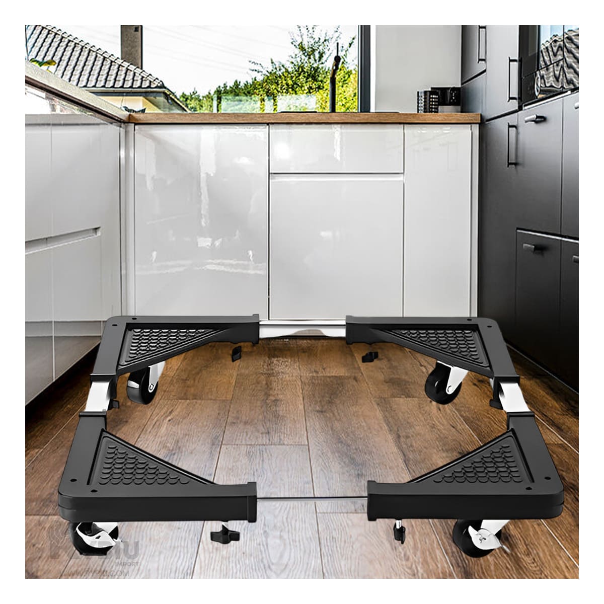 SOPORTE FLEXIBLE EN ACERO DE NEGRO Y+REGALO STICKERS - 1
