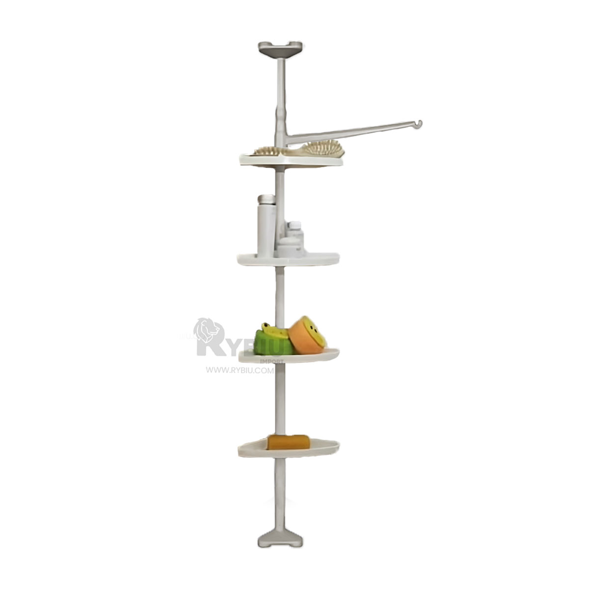 SET MUEBLE BAÑO RYBIU HO30733 BLANCO ORGANIZADOR BAÑERA 2.6M + ENVOLTORIO REGALO - 3