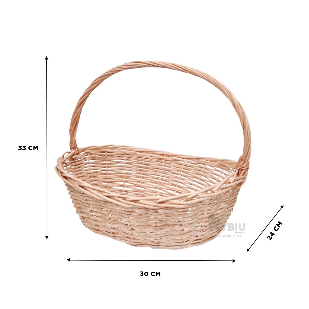 SET CESTA RYBIU HO32330 MIMBRE MARRON IDEAL JARDIN + GIFT STICKERS - 5