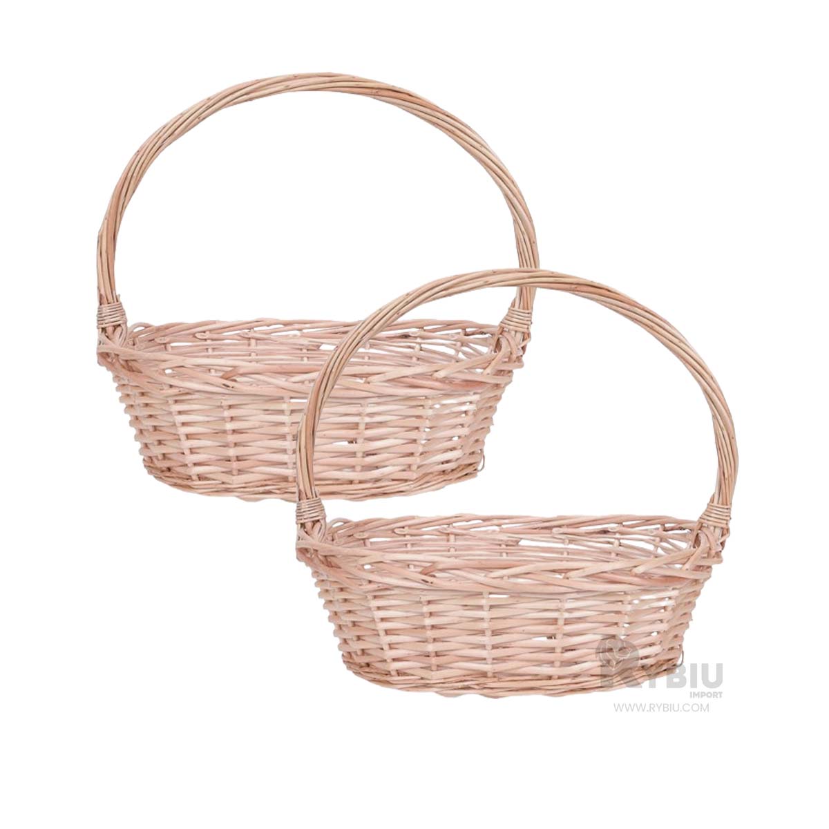 SET CESTA RYBIU HO32331 MIMBRE MARRON COMPACTA + REGALO STICKERS - 3
