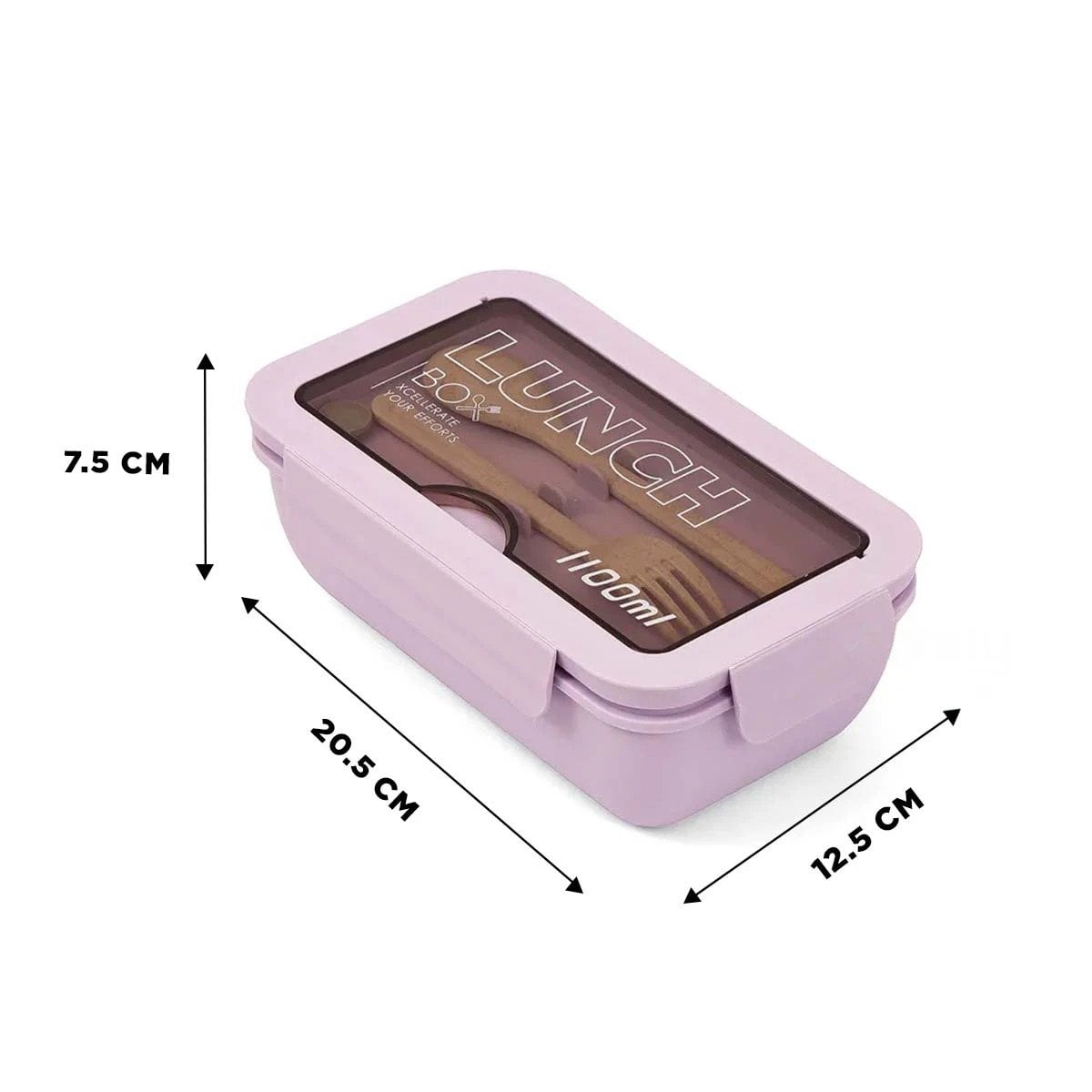 RECIPIENTE DE ALIMENTOS RYBIU CO29591 MORADO +LIGAS DE REGALO - 4