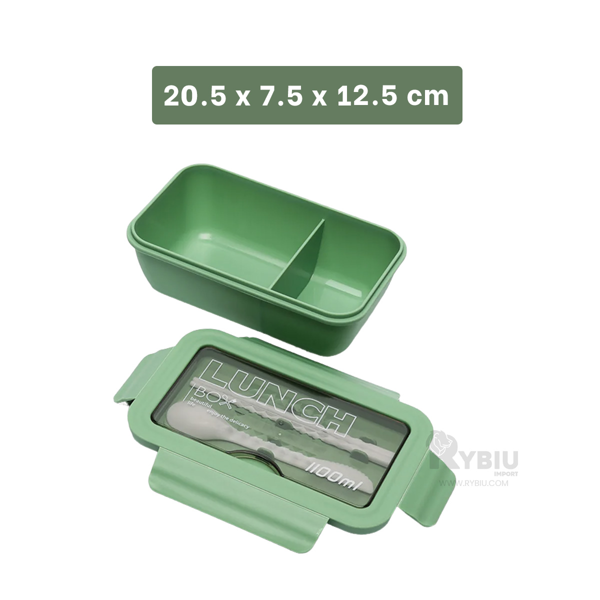 RECIPIENTE DINAMICO LUCH EN VERDE Y+BANDERITAS ADHESIVAS - 5