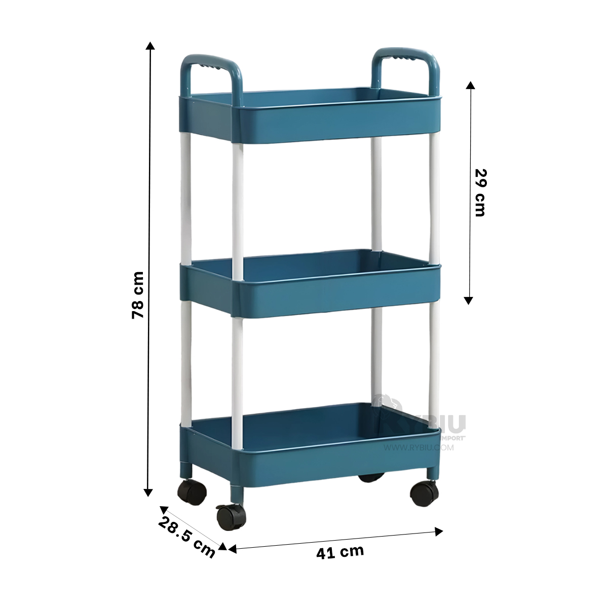 MUEBLE RYBIU HO30739 AZUL CON ASAS CASA + REGALO STICKERS - 5