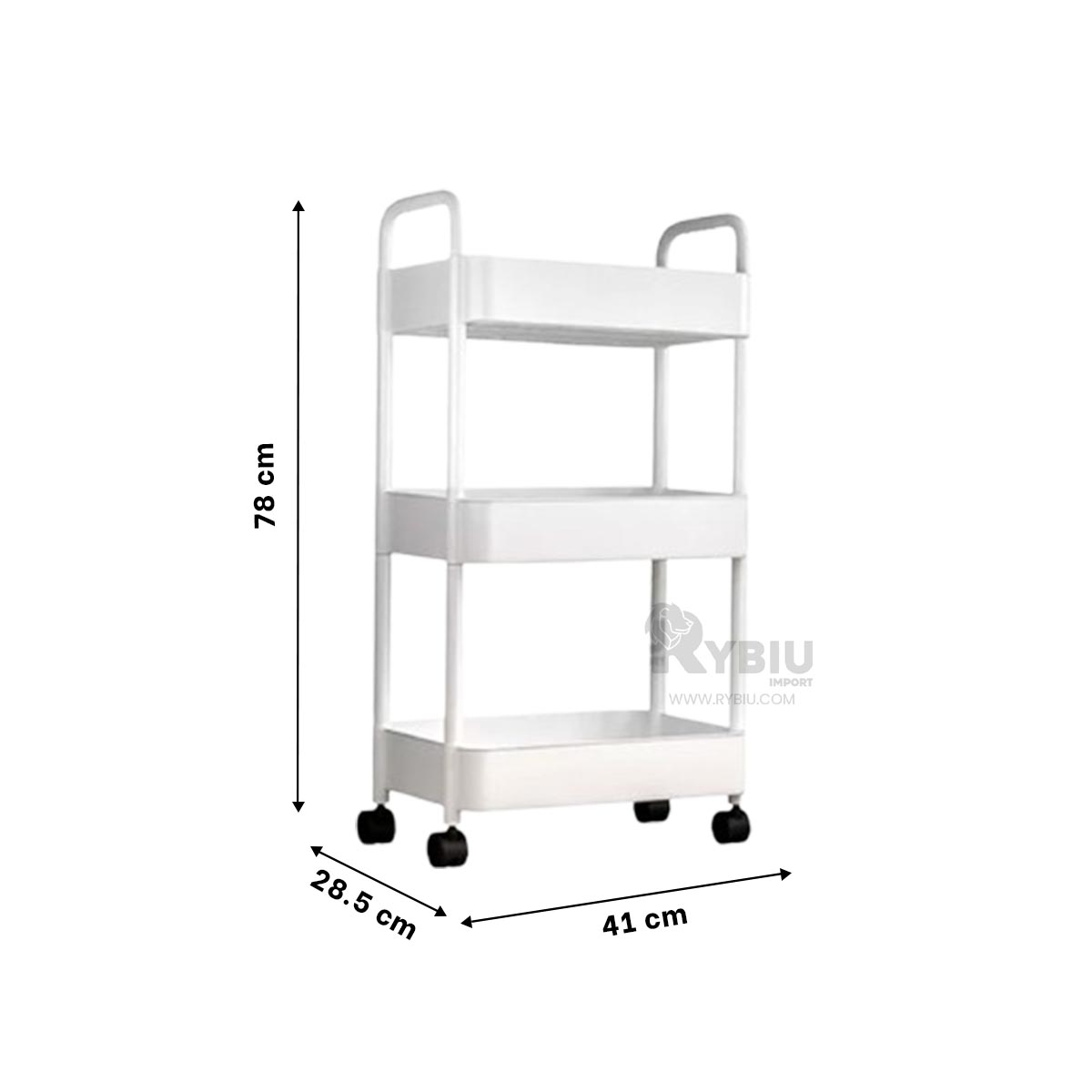 MUEBLE RYBIU HO30740 BLANCO MOVIBLE + REGALO STICKERS - 5