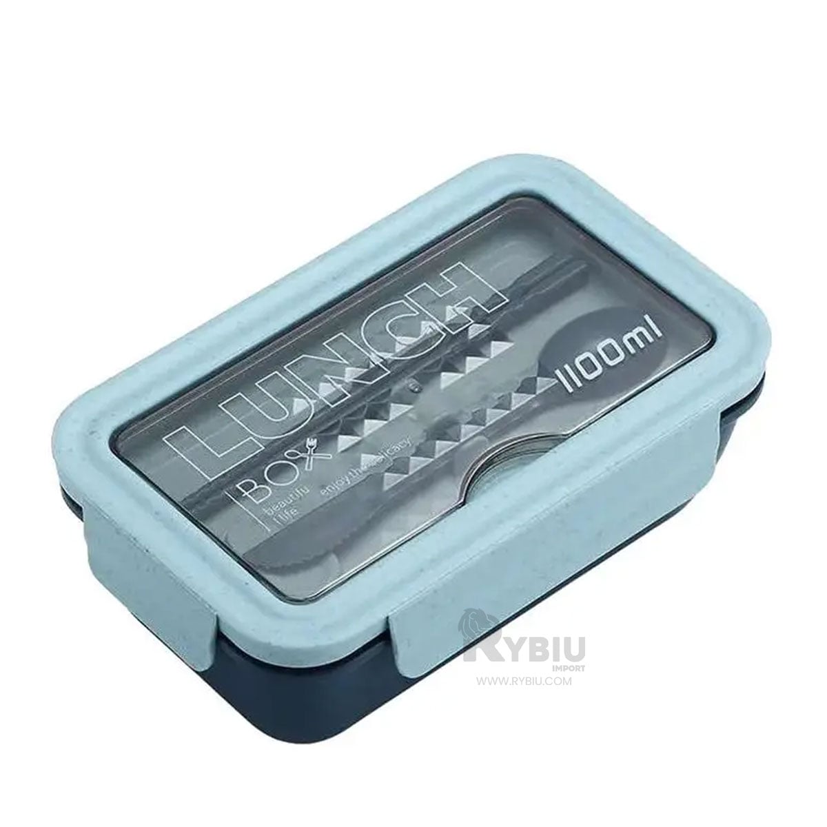 RECIPIENTE DINAMICO LUCH RYBIU CO29593 AZUL +BANDERITAS ADHESIVAS - 1