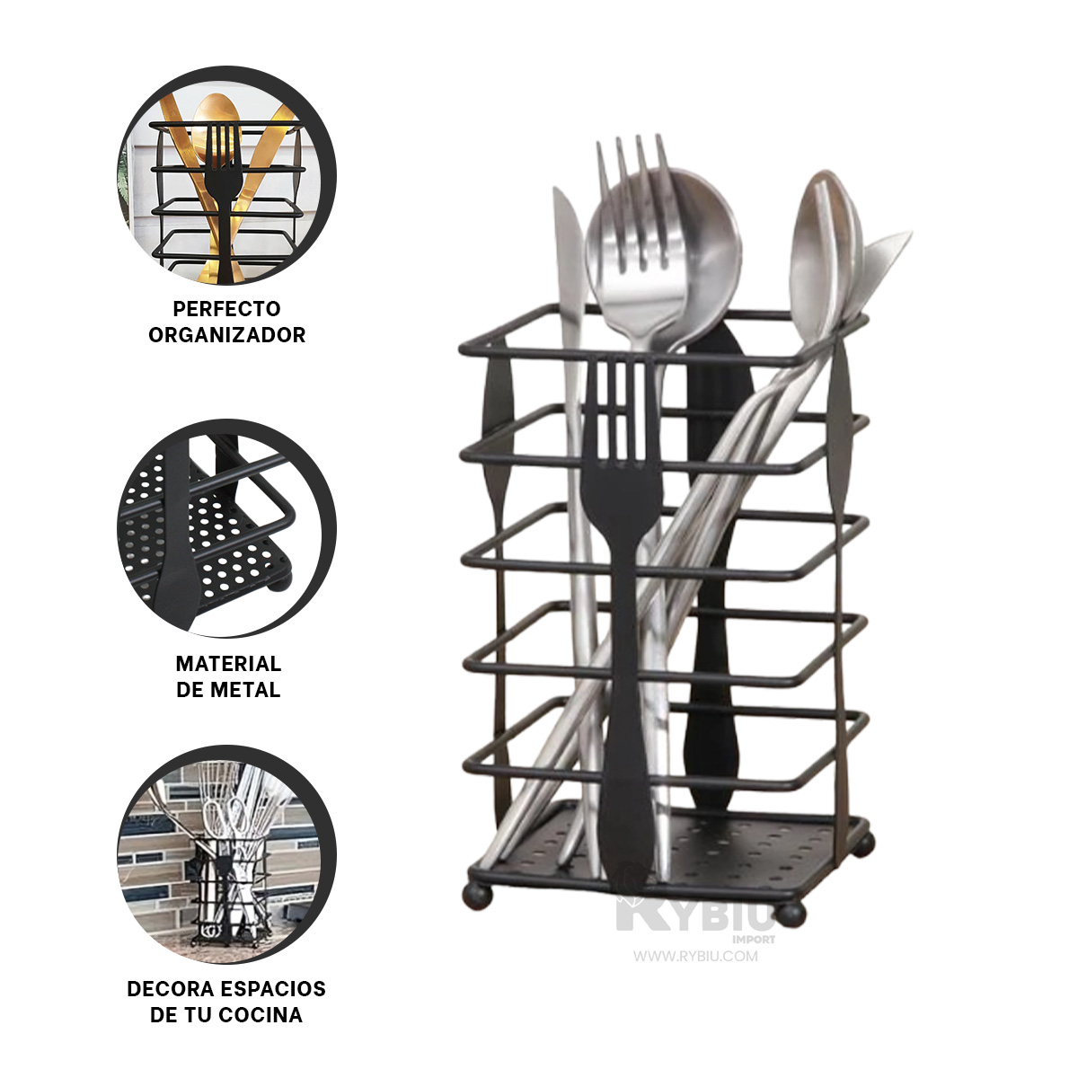 CAJA RYBIU CO29718 NEGRO COCINA + ENVOLTORIO REGALO - 3